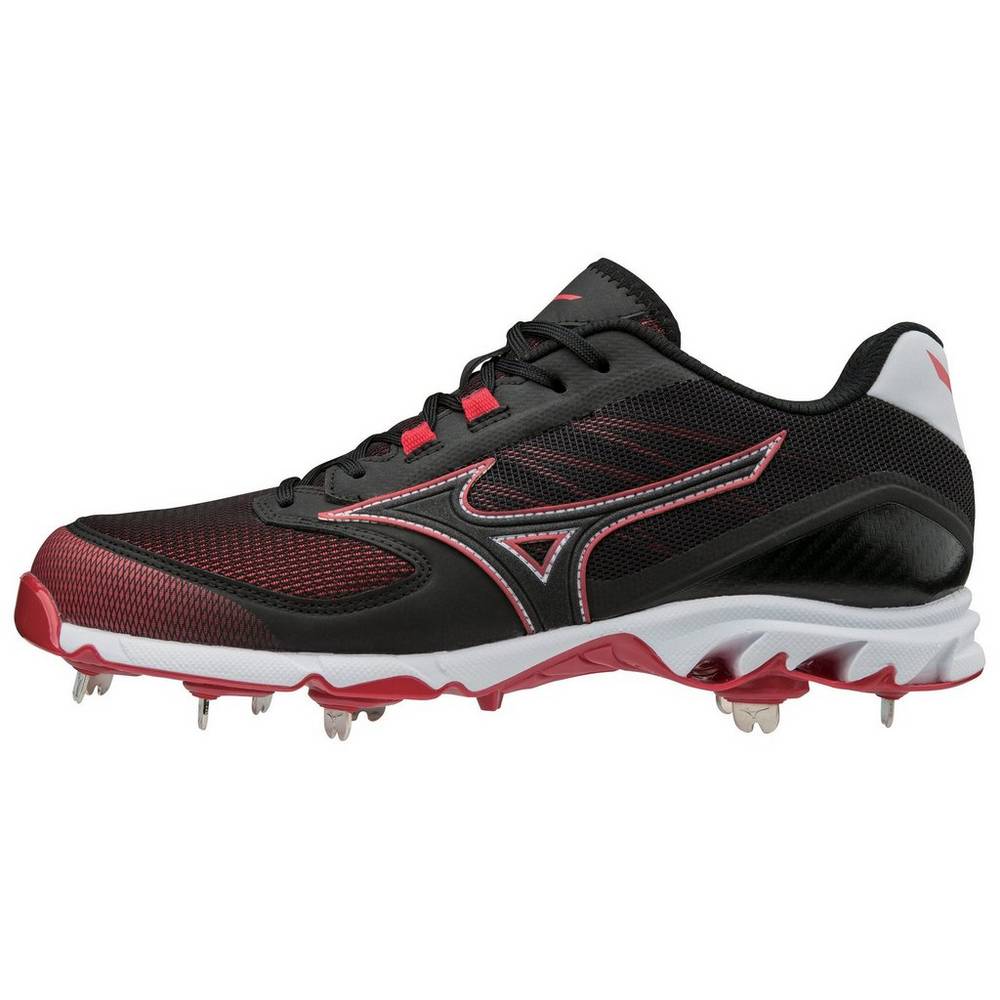 Panske Botasky Mizuno 9-Spike Dominant 2 Nizke Metal Čierne/Červené Vypredaj IVFC30427